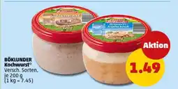 PENNY BÖKLUNDER Kochwurst Angebot