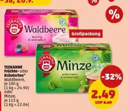 PENNY TEEKANNE Früchte- oder Kräutertee Angebot