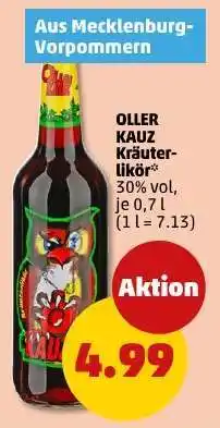 PENNY OLLER KAUZ Kräuterlikör Angebot