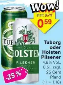 Jawoll Tuborg oder Holsten Pilsener Angebot