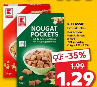 Kaufland K-Classic Frühstücks Cerealien Angebot