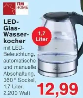 Jawoll LED- Glas- Wasserkocher Angebot