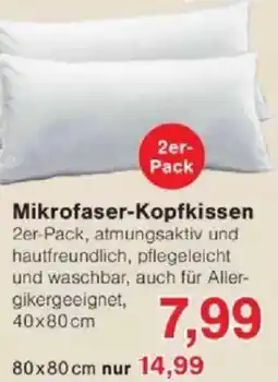Jawoll Mikrofaser-Kopfkissen Angebot