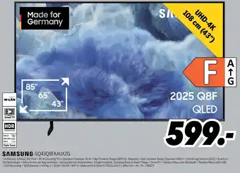MEDIMAX Samsung gq43q8faauxzg uhd-4k Angebot