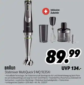 MEDIMAX Braun stabmixer multiquick 9 mq 9135xi Angebot