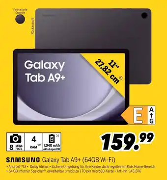 MEDIMAX Samsung galaxy tab a9+ (64gb wi-fi) Angebot
