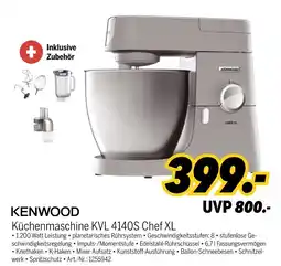 MEDIMAX Kenwood küchenmaschine kvl 4140s chef xl Angebot