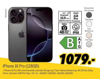 MEDIMAX Apple iphone 16 pro (128gb) Angebot