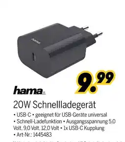 MEDIMAX Hama 20w schnellladegerät Angebot