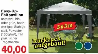 Jawoll Easy-Up Faltpavillon Angebot