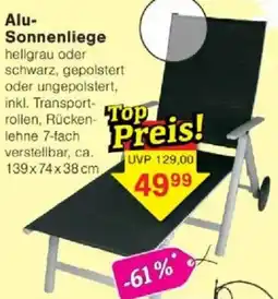 Jawoll Alu Sonnenliege Angebot