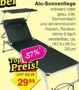Jawoll Alu-Sonnenliege Angebot