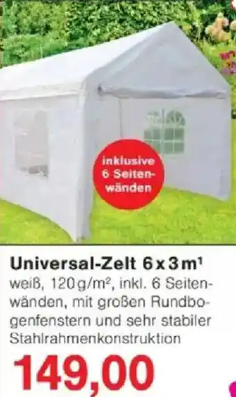 Jawoll Universal-Zelt 6x3m Angebot