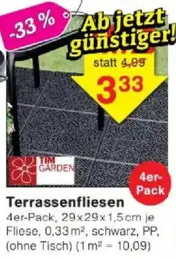 Jawoll TIM GARDEN Terrassenfliesen Angebot