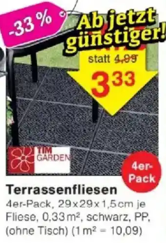 Jawoll TIM GARDEN Terrassenfliesen Angebot