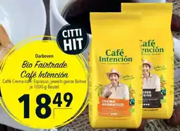 CITTI Markt Darboven Bio Fairtrade Café Intención Angebot
