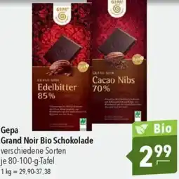 CITTI Markt Gepa Grand Noir Bio Schokolade Angebot