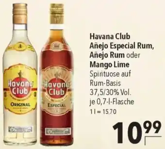 CITTI Markt Havana Club Añejo Especial Rum, Añejo Rum oder Mango Lime Angebot
