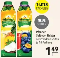 CITTI Markt Pfanner Saft oder Nektar Angebot