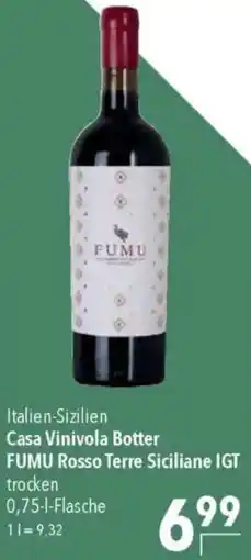 CITTI Markt Casa Vinivola Botter FUMU Rosso Terre Siciliane IGT Angebot