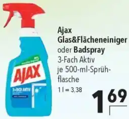 CITTI Markt Ajax Glas&Flächeneiniger oder Badspray Angebot