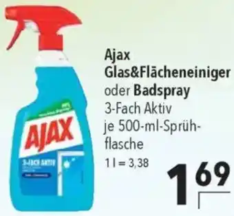 CITTI Markt Ajax Glas&Flächeneiniger oder Badspray Angebot