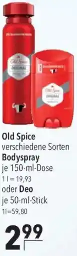 CITTI Markt Old Spice Bodyspray oder Deo Angebot