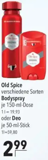 CITTI Markt Old Spice Bodyspray oder Deo Angebot