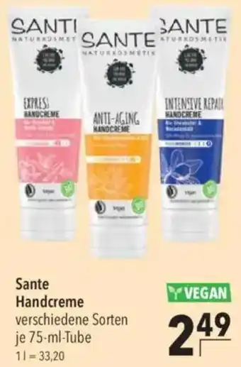CITTI Markt Sante Handcreme Angebot