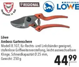 CITTI Markt Löwe Amboss Gartenschere Angebot
