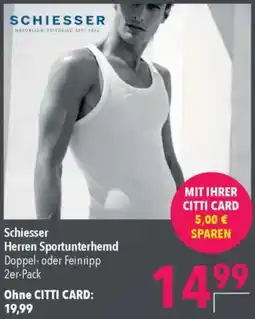 CITTI Markt Schiesser Herren Sportunterhemd Angebot