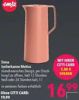 CITTI Markt Emsa Isolierkanne Motiva Angebot