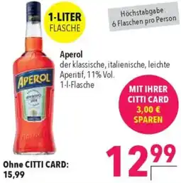 CITTI Markt Aperol Angebot