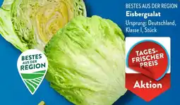Aldi Süd BESTES AUS DER REGION Eisbergsalat Angebot
