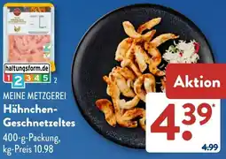 Aldi Süd MEINE METZGEREI Hähnchen Geschnetzeltes Angebot