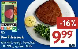 Aldi Süd Bio-Filetsteak Angebot