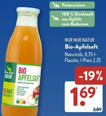 Aldi Süd NUR NUR NATUR Bio-Apfelsaft Angebot
