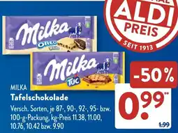 Aldi Süd MILKA Tafelschokolade Angebot