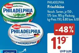 Aldi Süd PHILADELPHIA Frischkäse Angebot