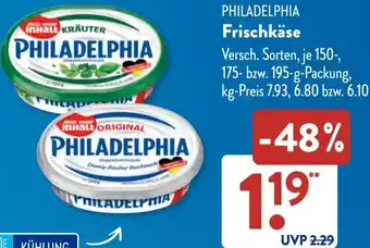 Aldi Süd PHILADELPHIA Frischkäse Angebot