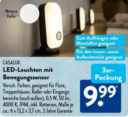 Aldi Süd CASALUX LED-Leuchten mit Bewegungssensor Angebot