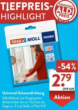 Aldi Süd tesa Universal-Schaumdichtung Angebot