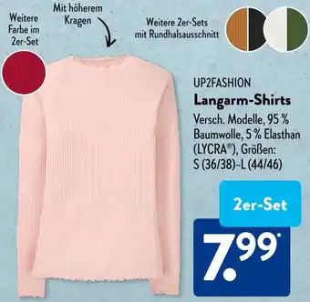 Aldi Süd UP2FASHION Langarm-Shirts Angebot