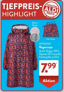 Aldi Süd UP2FASHION Regencape Angebot