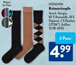Aldi Süd UP2FASHION Kniestrümpfe Angebot