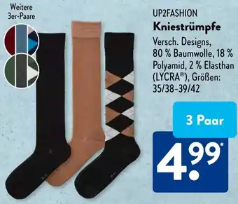 Aldi Süd UP2FASHION Kniestrümpfe Angebot