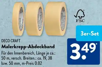 Aldi Süd DECO CRAFT Malerkrepp-Abdeckband Angebot