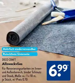 Aldi Süd DECO CRAFT Allzweckvlies Angebot