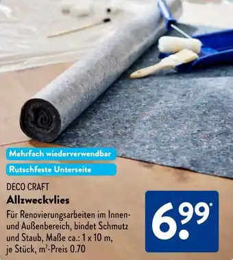 Aldi Süd DECO CRAFT Allzweckvlies Angebot