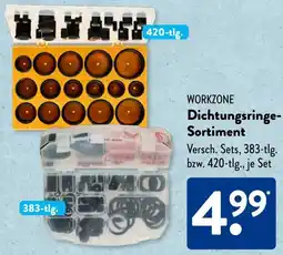 Aldi Süd WORKZONE Dichtungsringe Sortiment Angebot